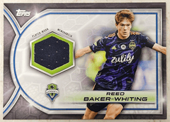 2023 Topps MLS Player Worn Jersey Relic #R-RB Reed Baker-Whiting Seattle Sounders